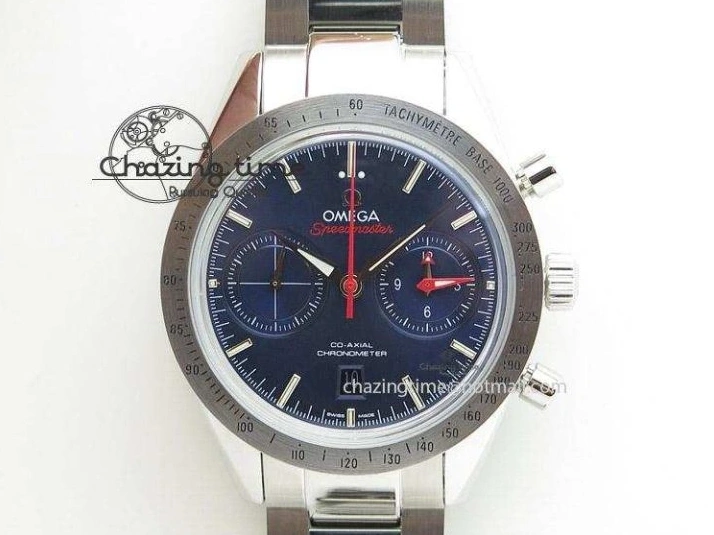0504 Planet Ocean Master Chronometer Chrono DLC OM 1:1 Best Edition Black Dial On Nylon Strap A Chic 8103